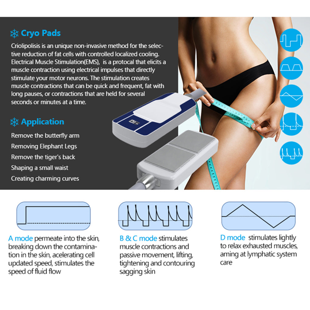 EMS Cryolipolysis Fat Freezing System for Body Shaping & Weight Loss Treatments