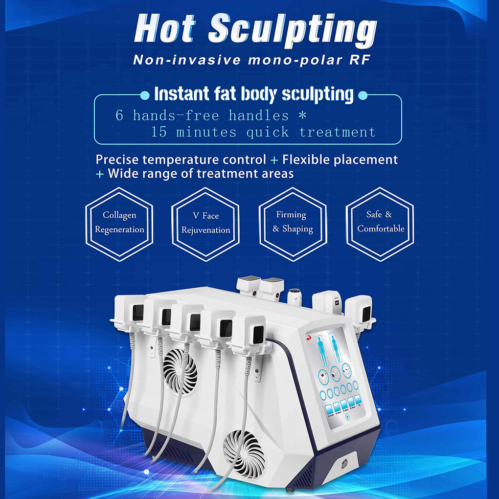 New Body Sculpt Machine RF Fat Reduction Beauty Machine for Double Chin Jawline and Face Tightening