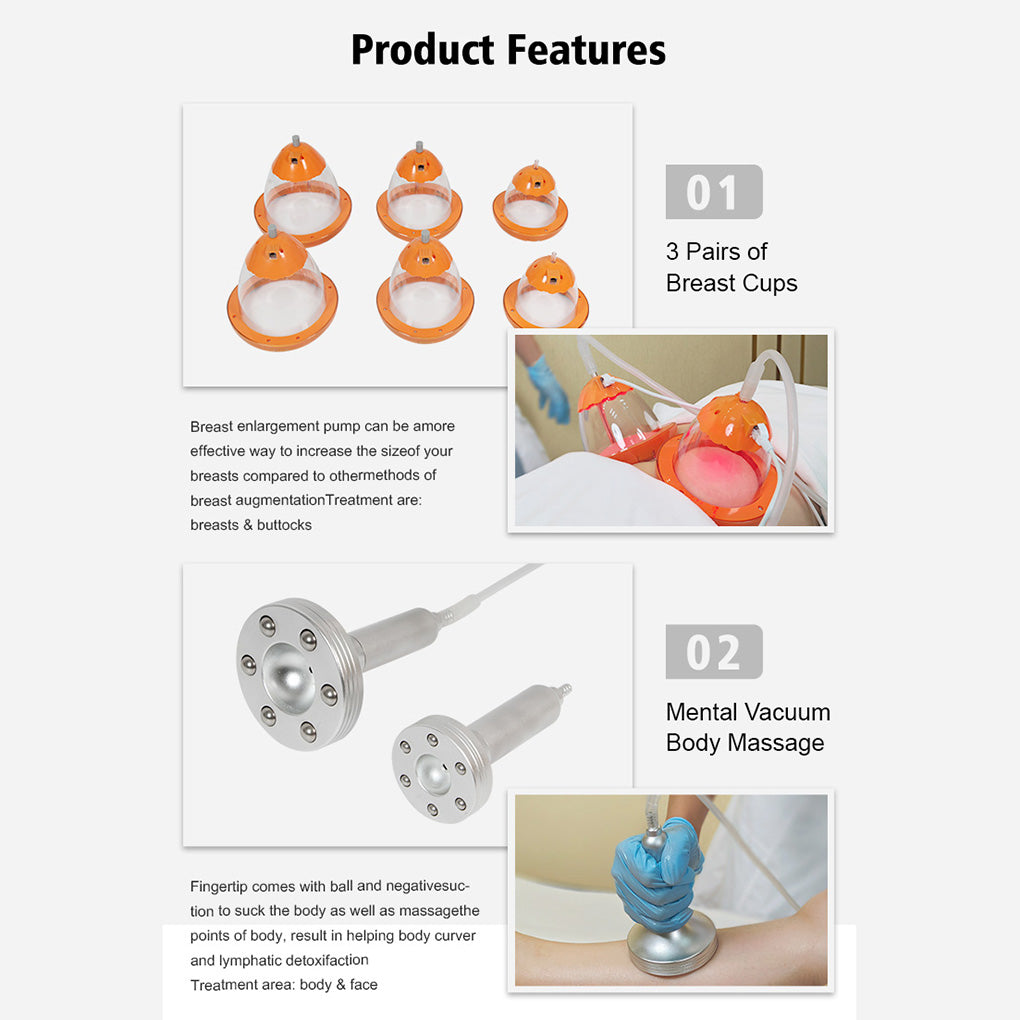 Vacuum Breast Shaping Machine Firming & Lifting Technology for Salon Professionals