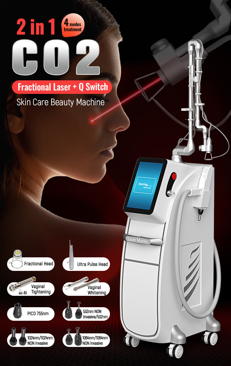 Professional Q-Switched CO2 Laser for Skin Care Support