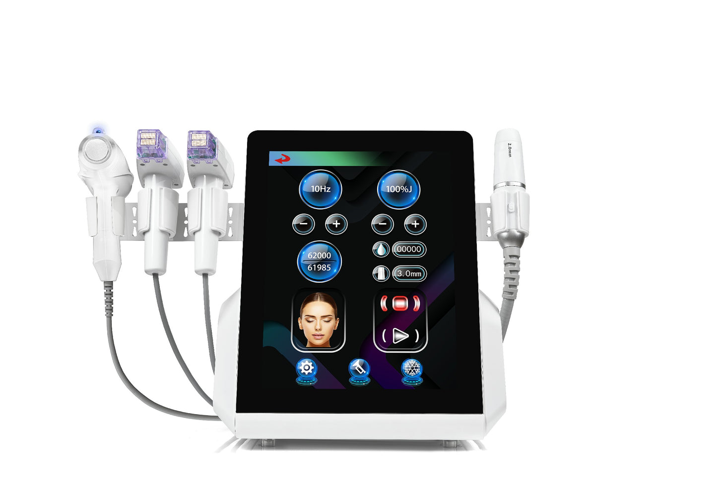 12D HIFU + M8 Microneedling Device for Deep Skin Lifting and Firming