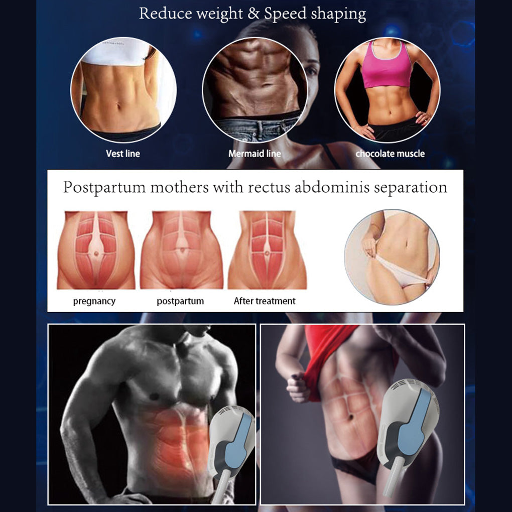 Portable HIEMT Muscle Building Machine Non-Invasive EMS Body Contouring for Beauty Salon