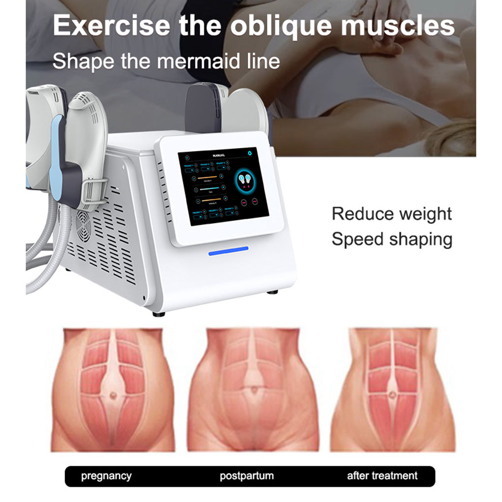 Portable HIEMT Muscle Building Machine Non-Invasive EMS Body Contouring for Beauty Salon