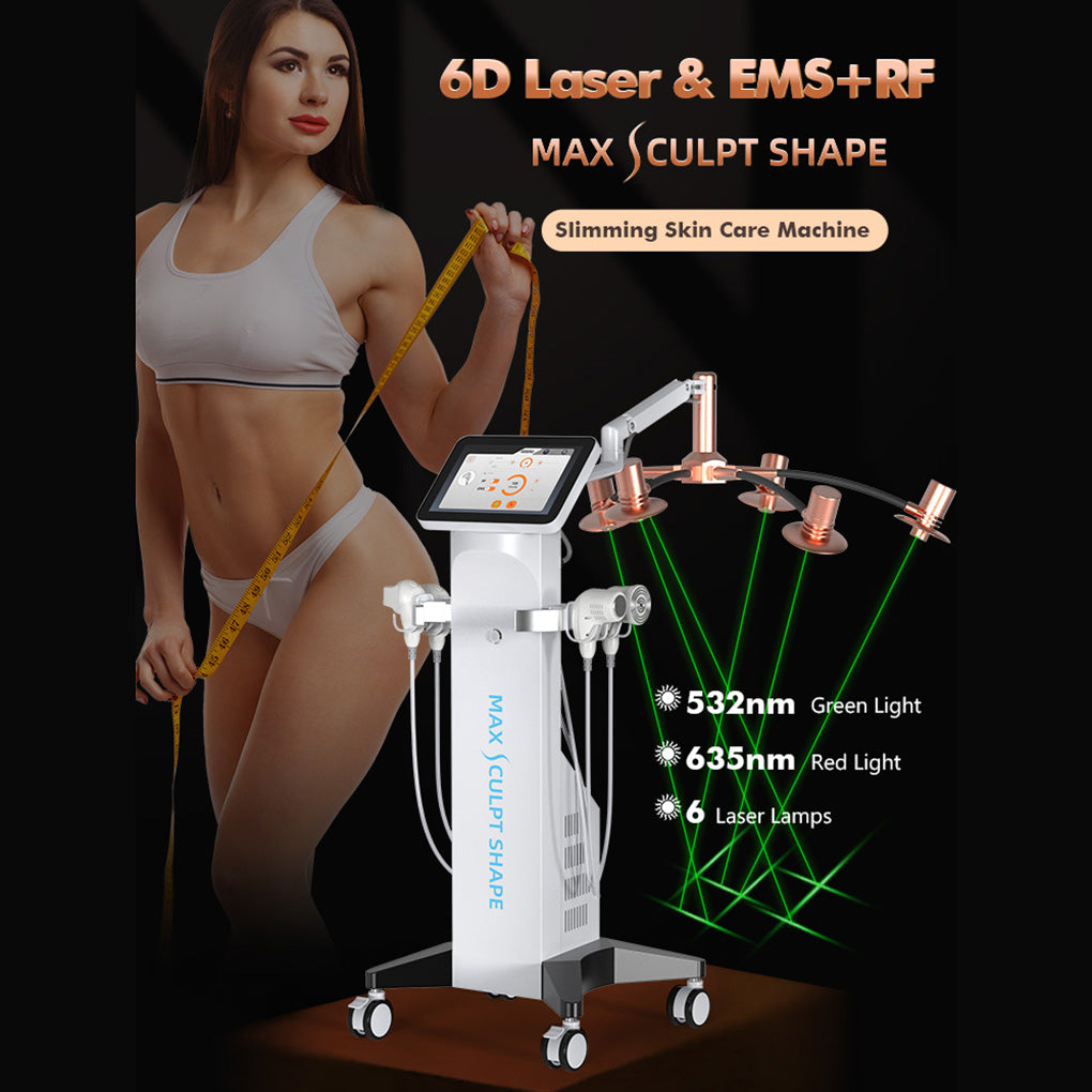 Salon Slimming Equipment Cold Laser Lipo + RF Firming Machine for Waist Abdomen