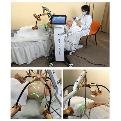 Salon Slimming Equipment Cold Laser Lipo + RF Firming Machine for Waist Abdomen