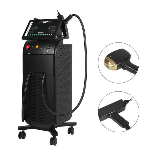 2-in-1 Diode Laser Hair Removal & Q-Switched Laser Machine for Tattoo Removal and Skin Rejuvenation