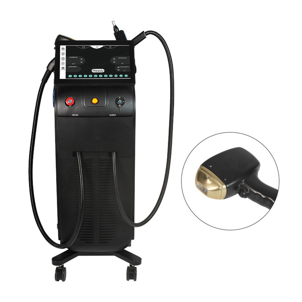 2-in-1 Diode Laser Hair Removal & Q-Switched Laser Machine for Tattoo Removal and Skin Rejuvenation