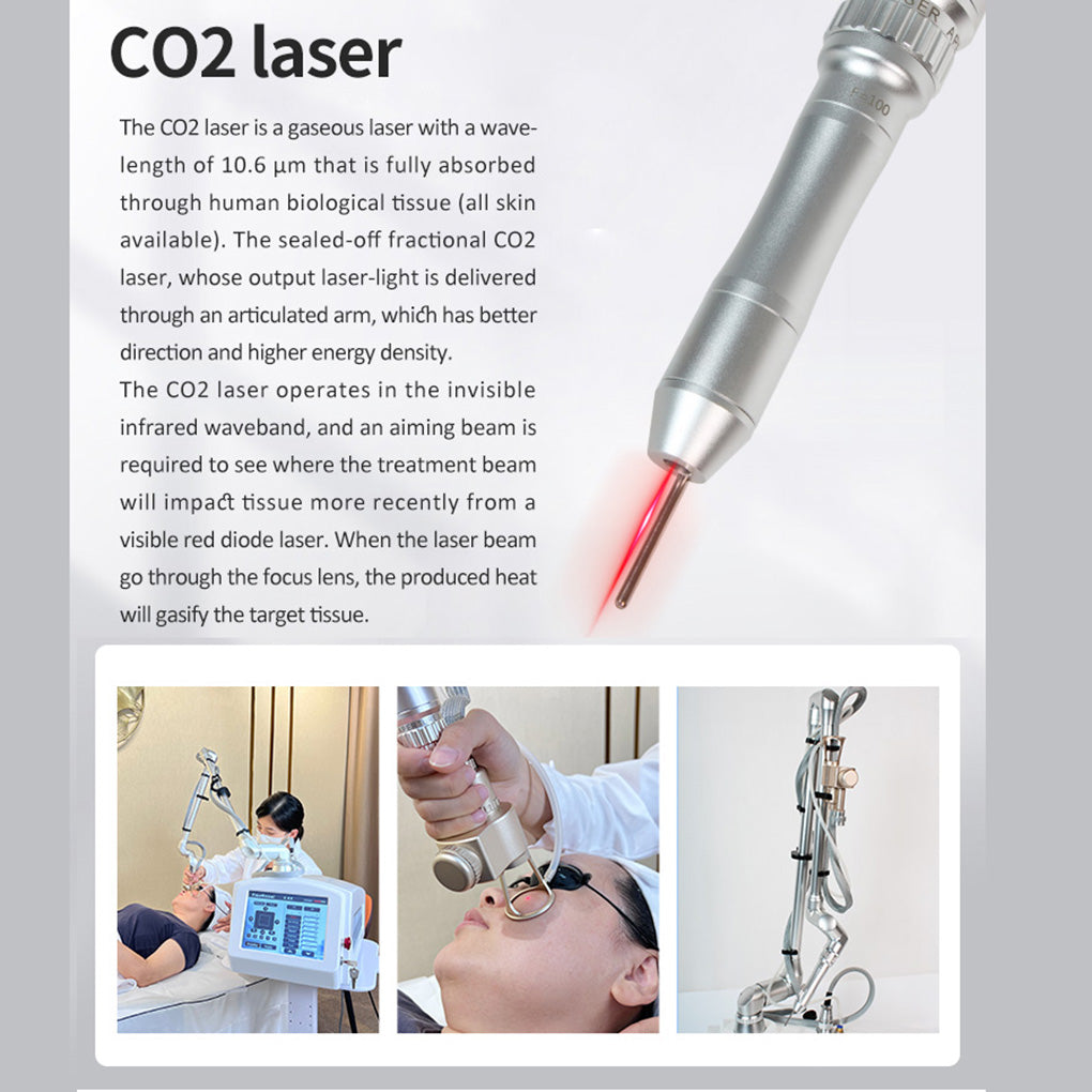High Power CO₂ Laser for Skin Tightening Wrinkle Reduction and Acne Scar Therapy