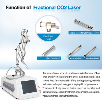 High Power CO₂ Laser for Skin Tightening Wrinkle Reduction and Acne Scar Therapy