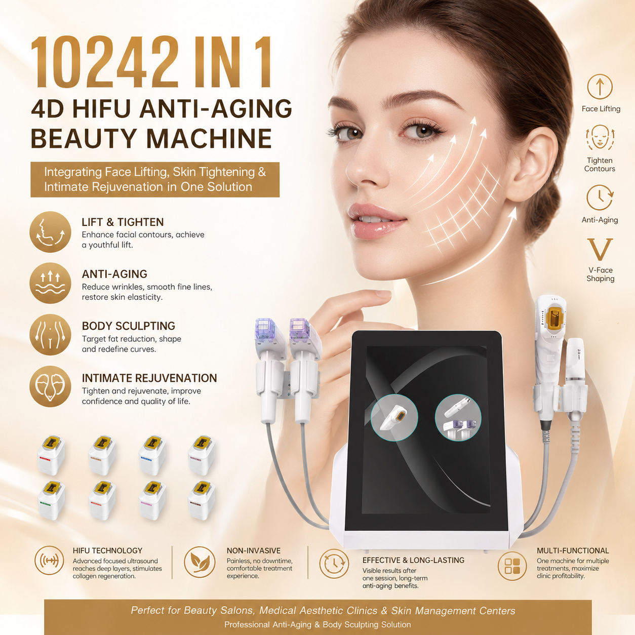 Advanced HIFU Face Lifting & Skin Tightening System