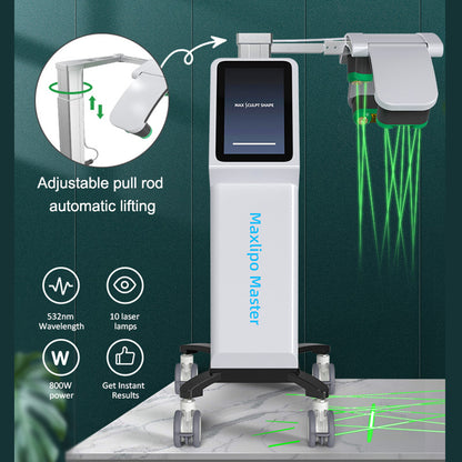 High ROI Cold Laser Slimming Machine for Salon Zerona Inspired LLLT Fat Reduction & Body Sculpting Equipment with 10 Emitters