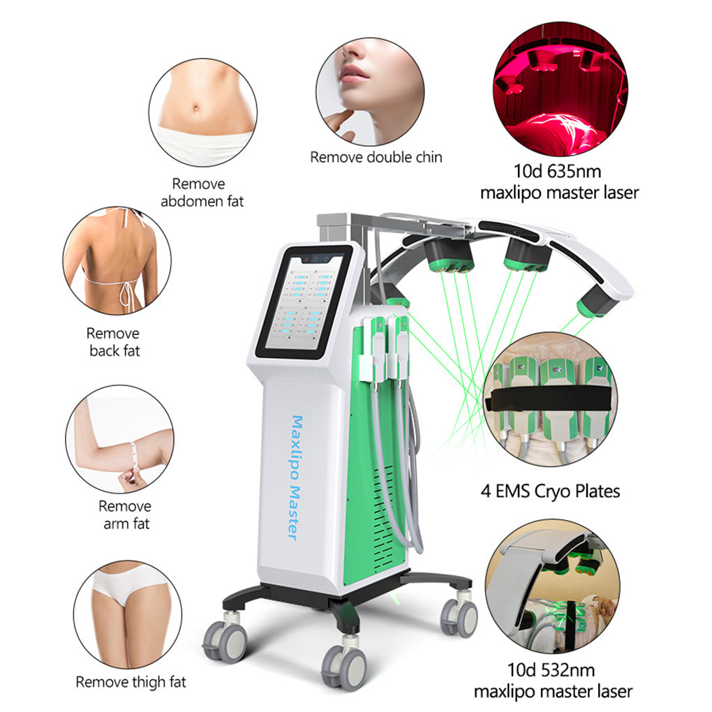 Salon Fat Freezing Machine with Lipolysis Laser and EMS Muscle Sculpting Function