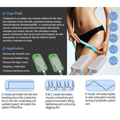 Salon Fat Freezing Machine with Lipolysis Laser and EMS Muscle Sculpting Function