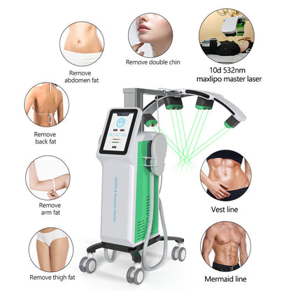 HIEMT EMS Muscle sculptor Machine with Lipolysis Cold Laser for Fat Loss Treatment