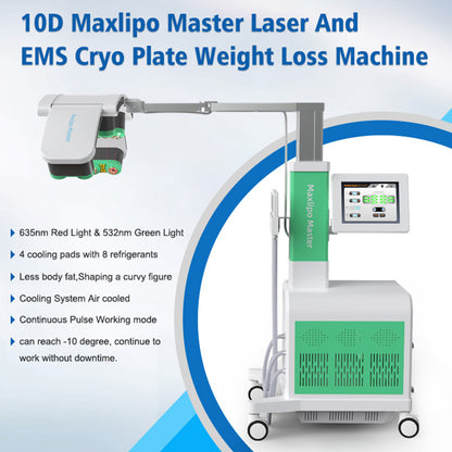 Cryo Fat Freezing Plate Machine with EMS + Laser Lipolysis for Distributor Supply