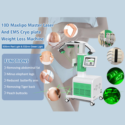 Cryo Fat Freezing Plate Machine with EMS + Laser Lipolysis for Distributor Supply